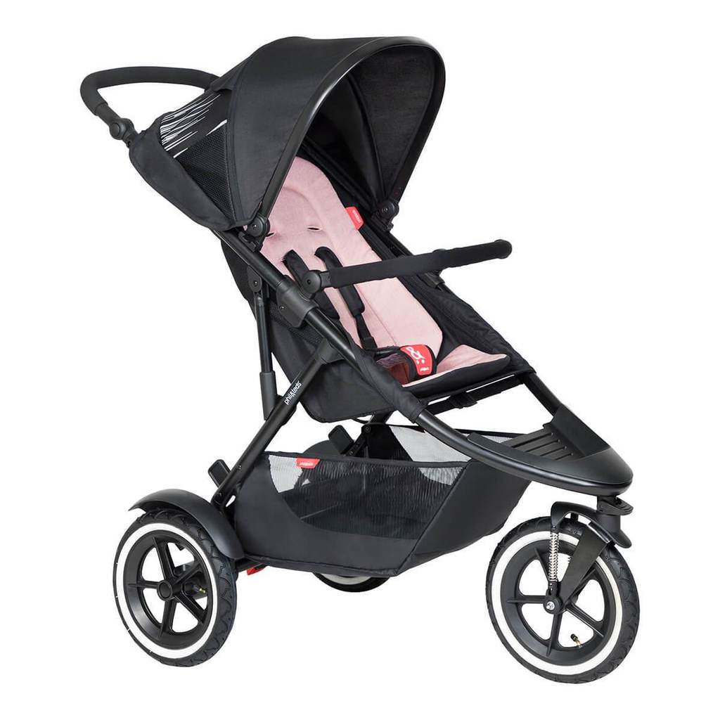 Phil & Teds 3 wheel pushchairs Phil & Teds Sport & Carrycot - Blush 12369-BLU