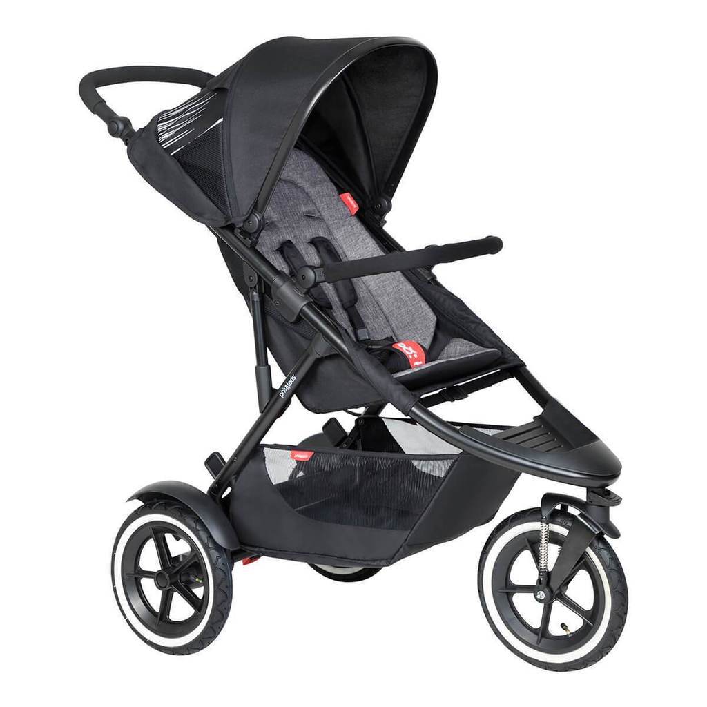 Phil & Teds 3 wheel pushchairs Phil & Teds Sport & Carrycot - Charcoal 12369-CHA