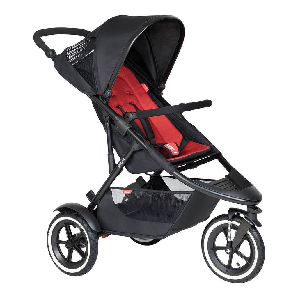 Phil & Teds 3 wheel pushchairs Phil & Teds Sport & Carrycot - Chilli 12369-CHI