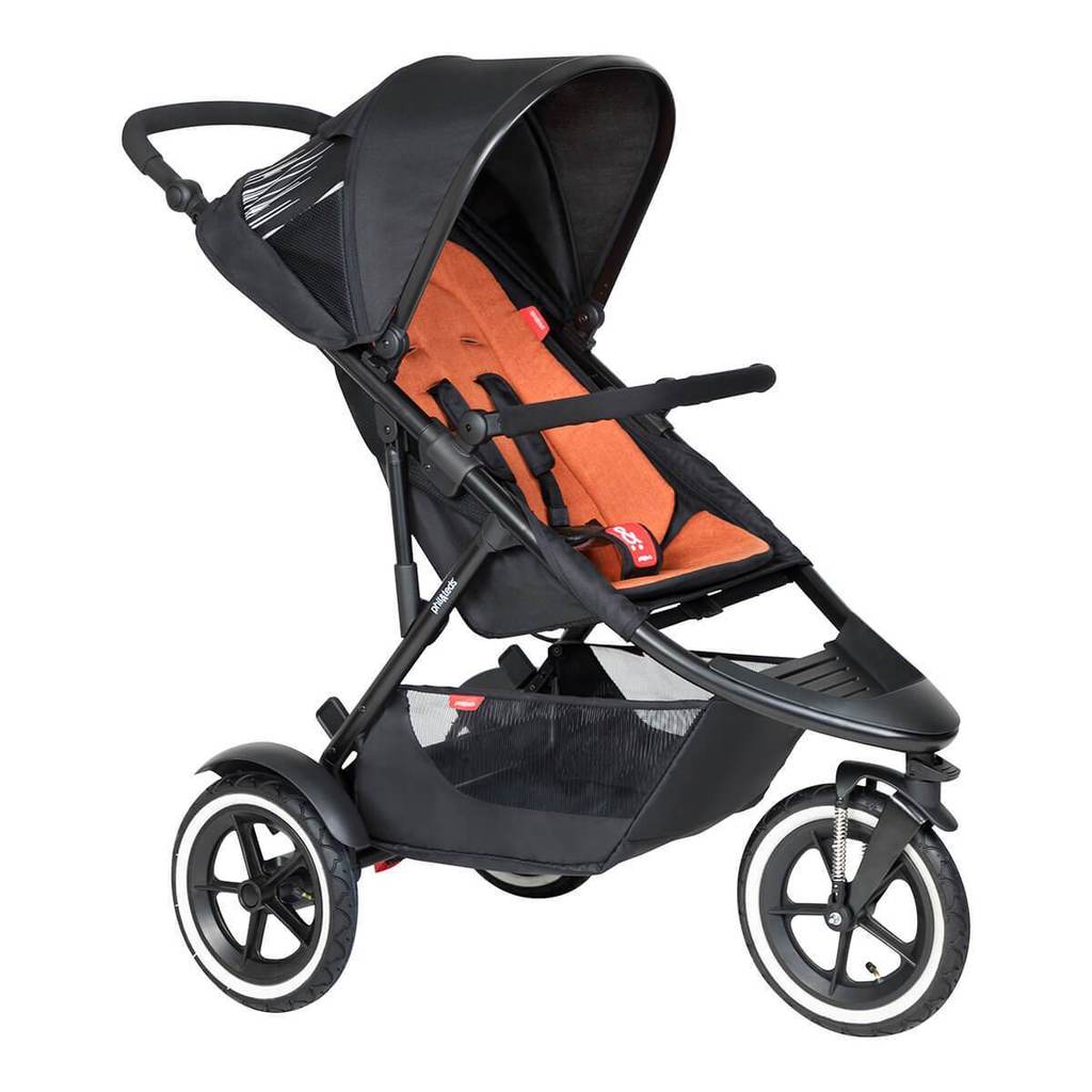 Phil & Teds 3 wheel pushchairs Phil & Teds Sport & Carrycot - Rust 12369-RUS