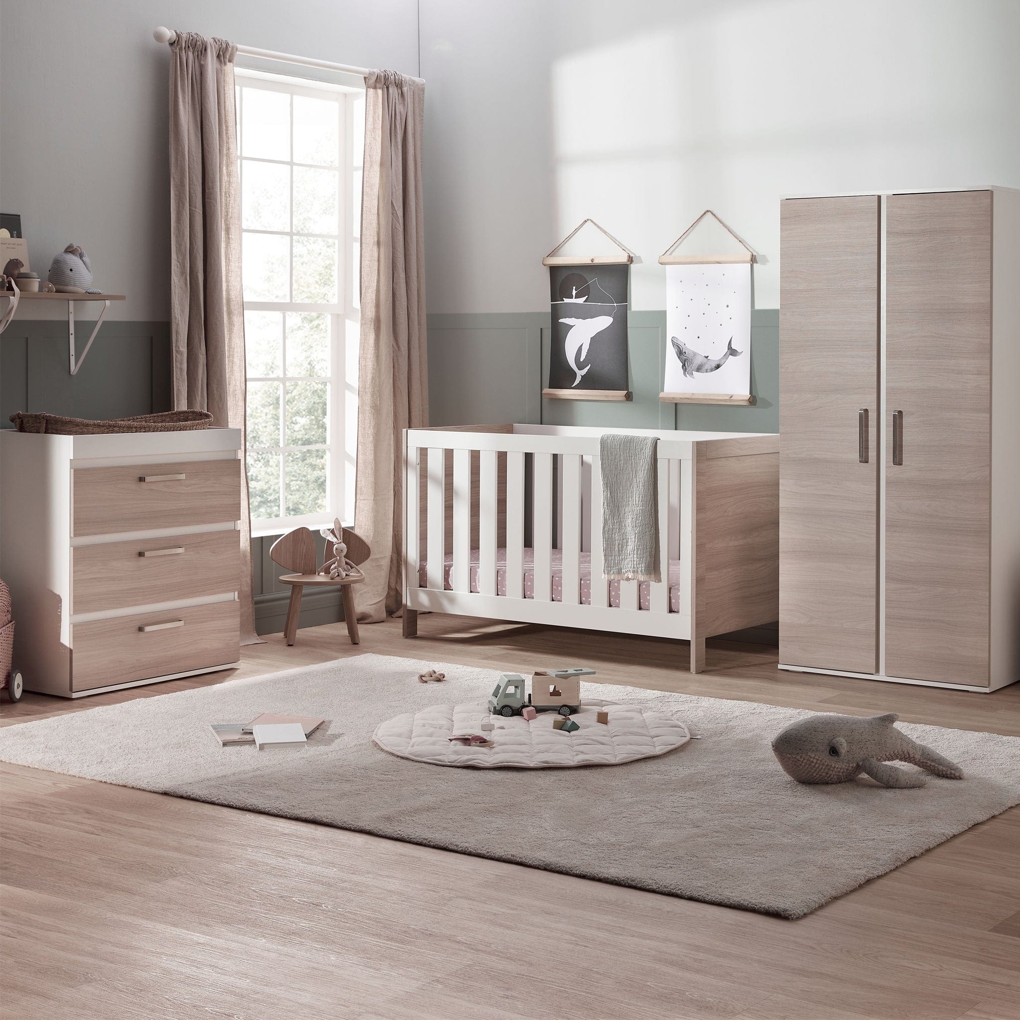 Silver Cross Silver Cross room sets Silver Cross Finchley 3-Piece Roomset - Oak 8234-FIN