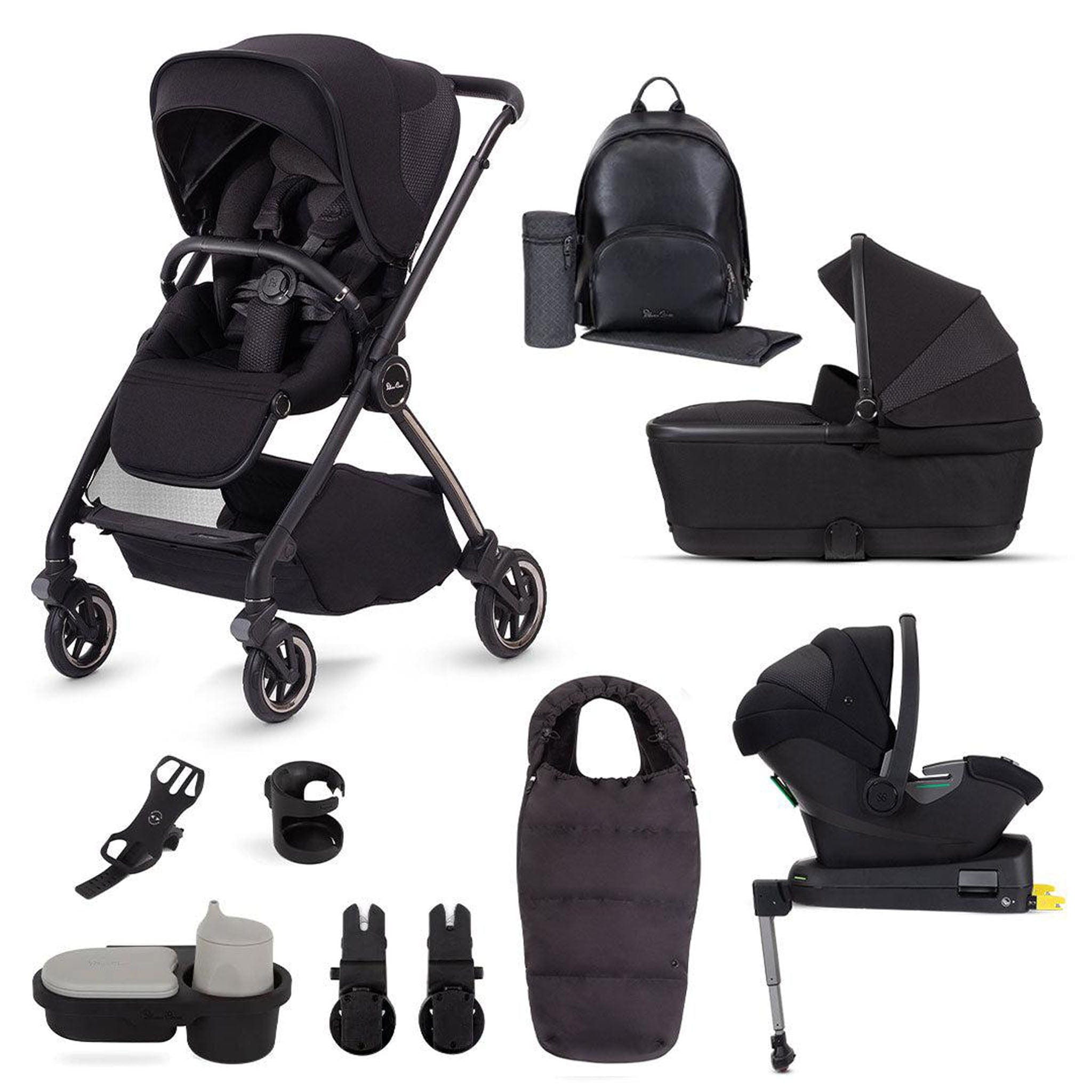 Silver Cross travel systems Silver Cross Dune Ultimate Travel System with First Bed Folding Carrycot - Space KTDU.SP4