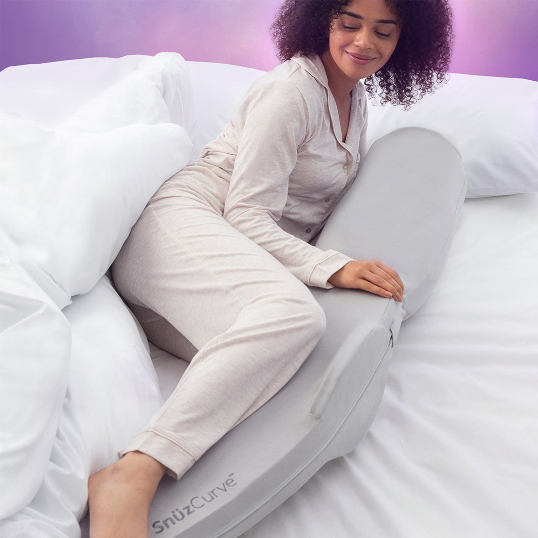 SnuzPod Baby Gifts SnüzCurve Pregnancy Pillow in Grey PP01SCB