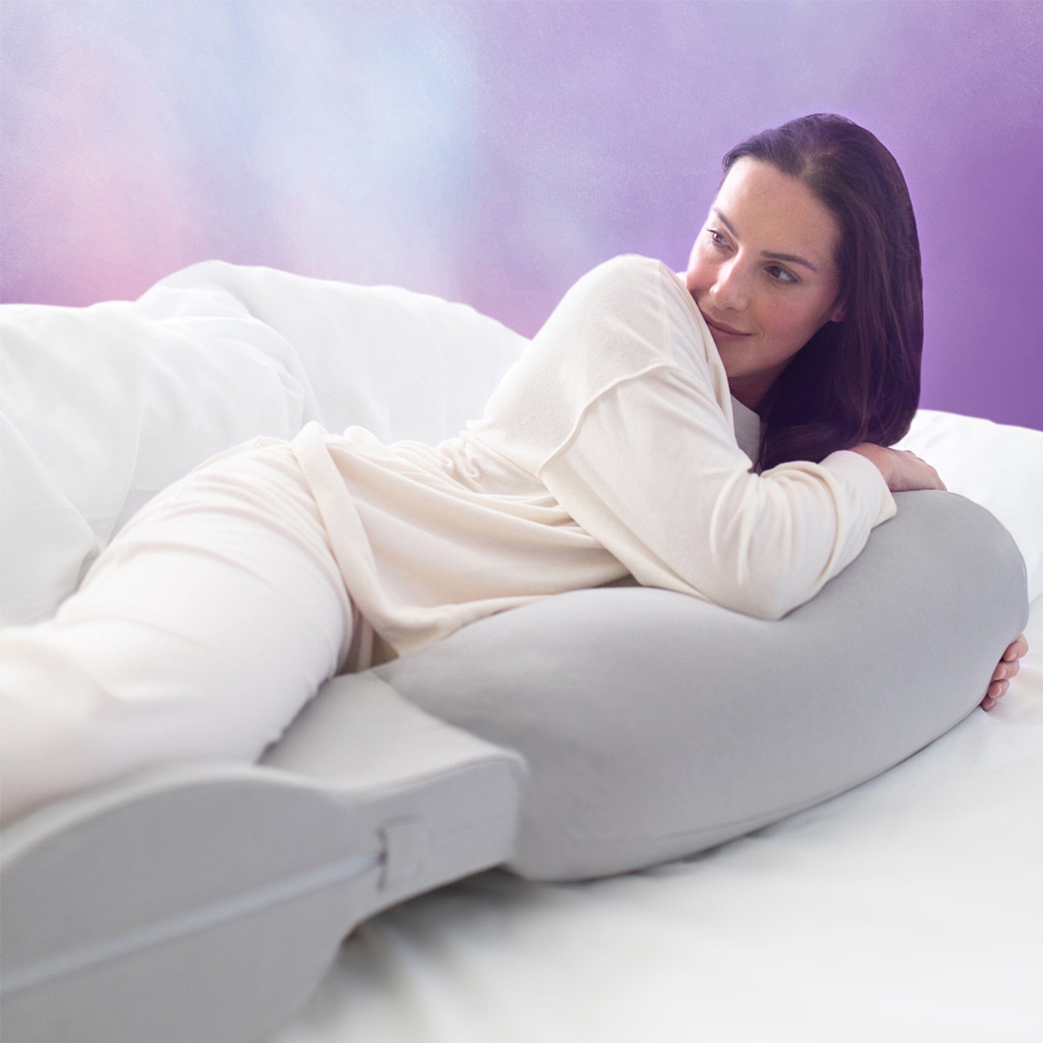 SnuzPod Baby Gifts SnüzCurve Pregnancy Pillow in Grey PP01SCB