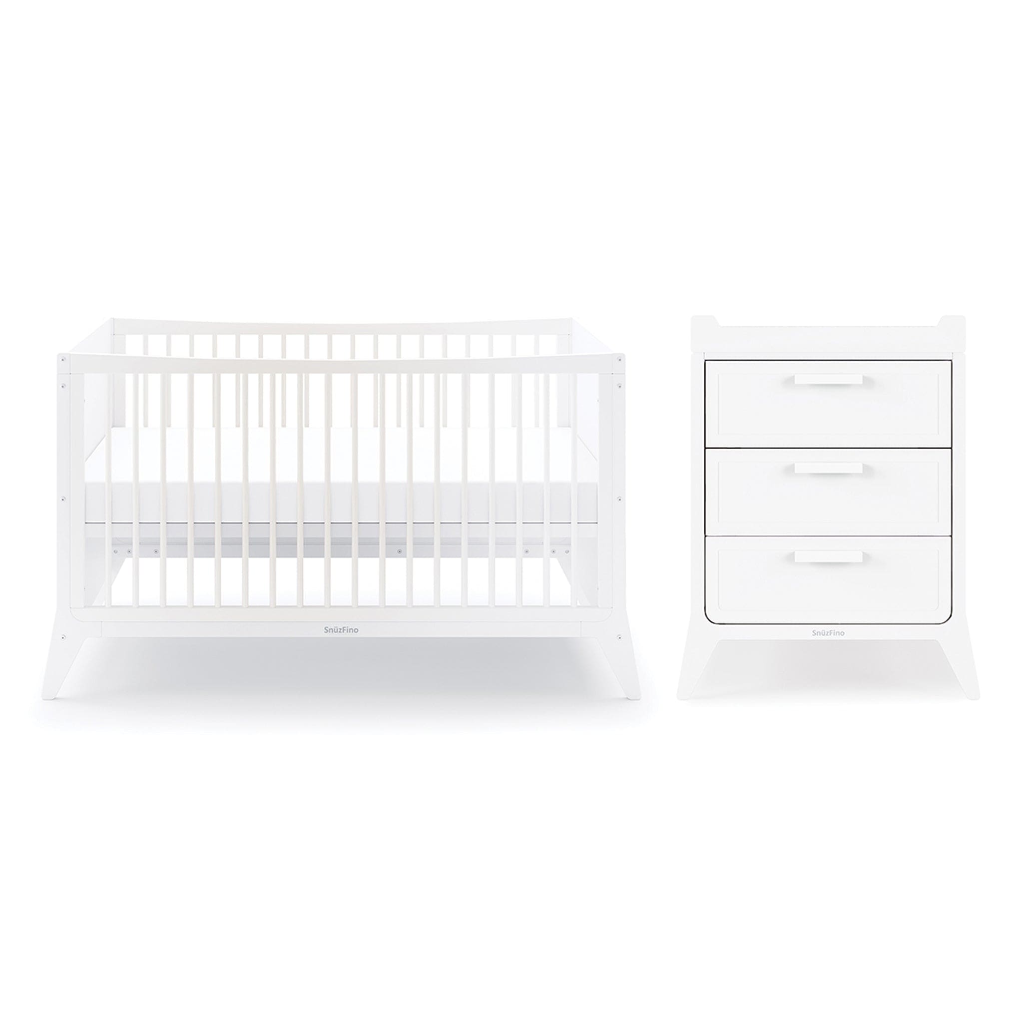 SnuzPod Nursery Room Sets SnüzFino 2 Piece Nursery Furniture Set - White FN026A