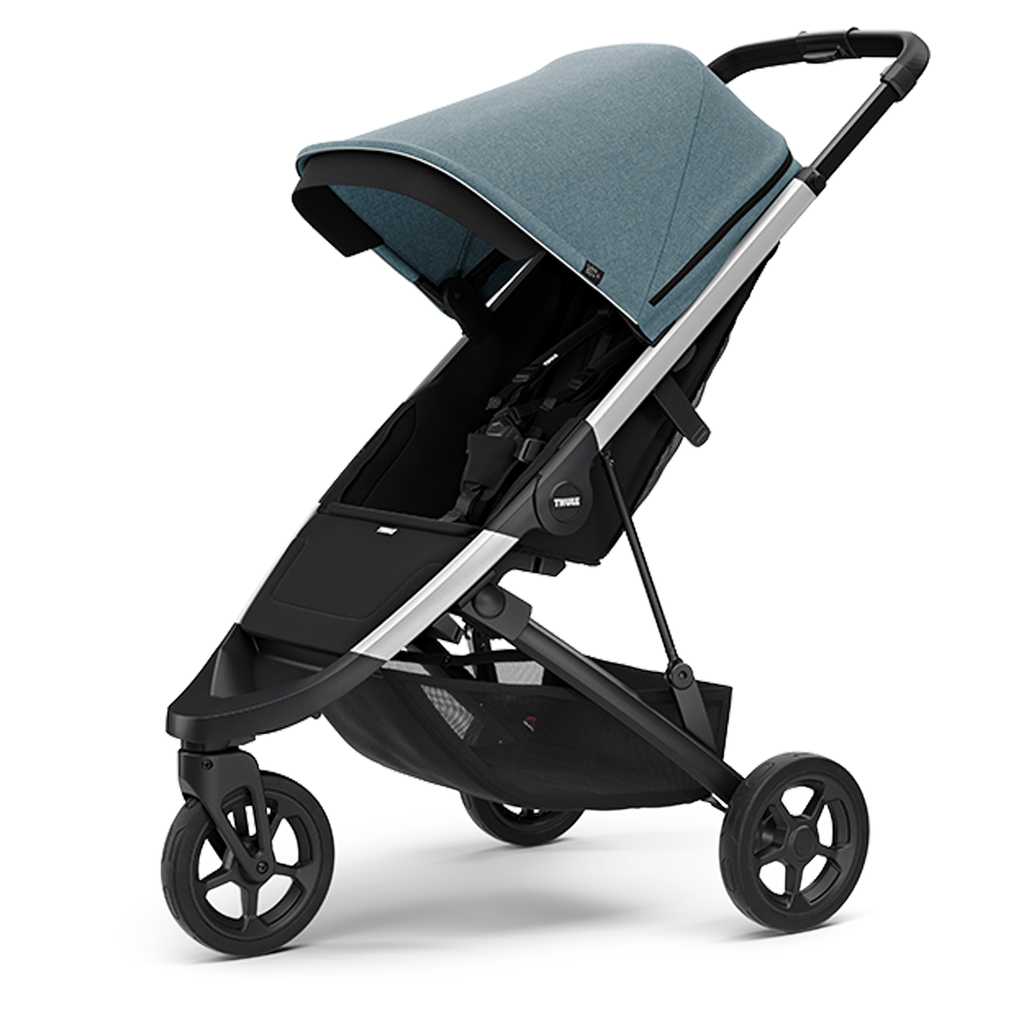 Thule 3 wheel pushchairs Thule Spring Stroller Alu/Teal Melange THU-SPR-ALU-TEA