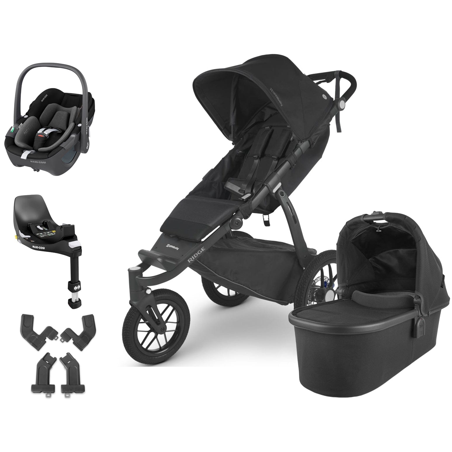 Uppababy travel systems UPPAbaby Ridge Pebble 360 Travel System in Jake 10494-JKE-JKE