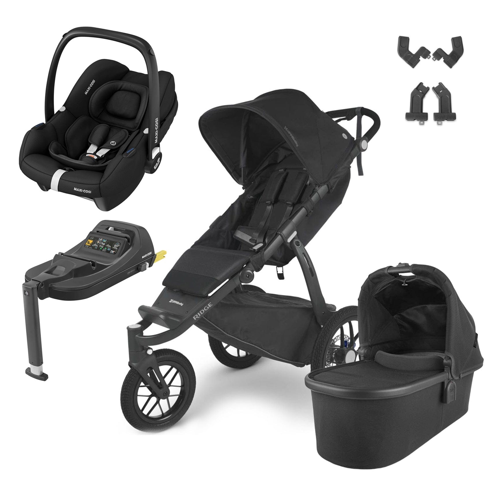 Uppababy travel systems UPPAbaby Ridge Cabriofix i-Size Travel System in Jake 10502-JKE-JKE