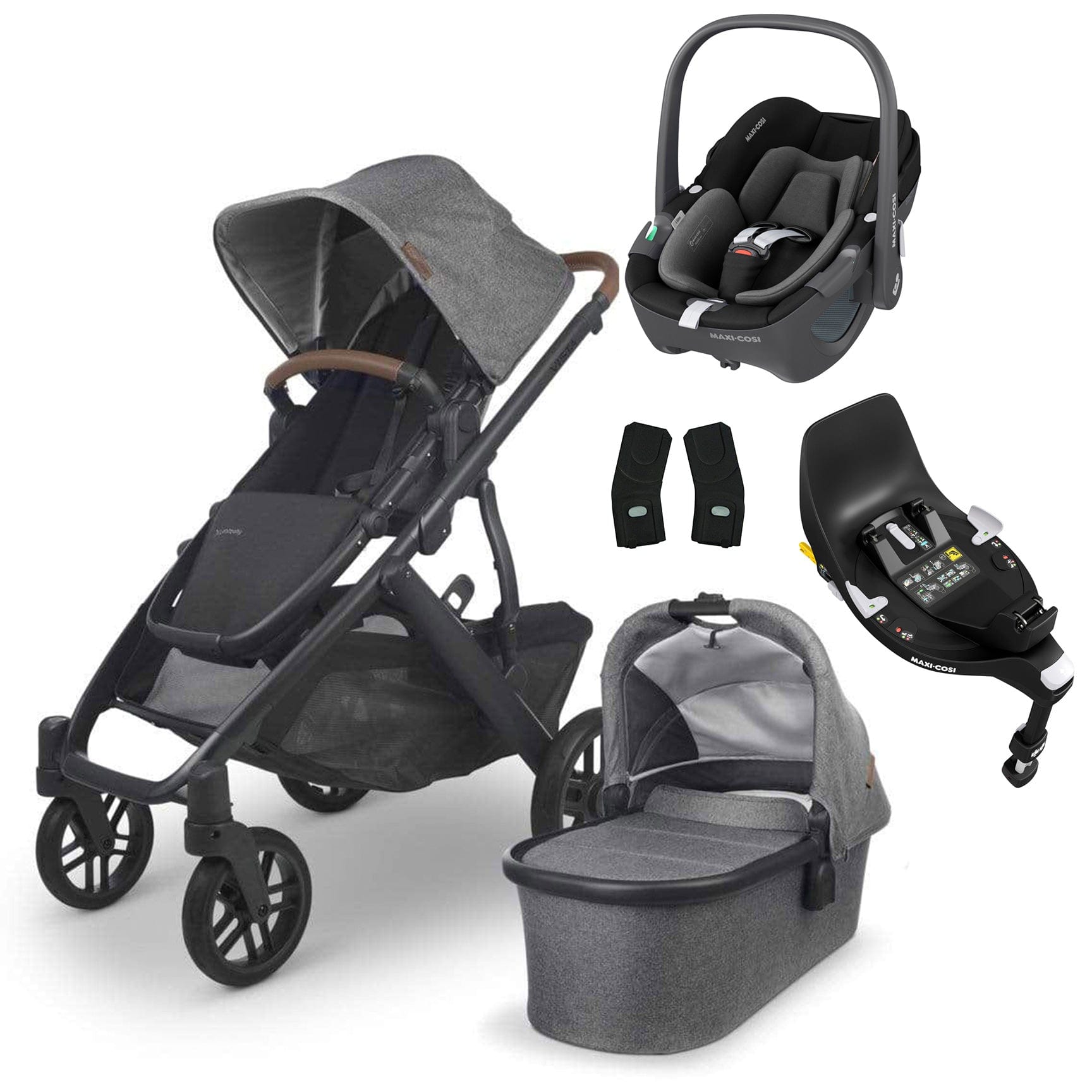 Uppababy travel systems UPPAbaby Vista V2 Pebble 360 & Base Travel System Bundle Greyson 9129-GRE