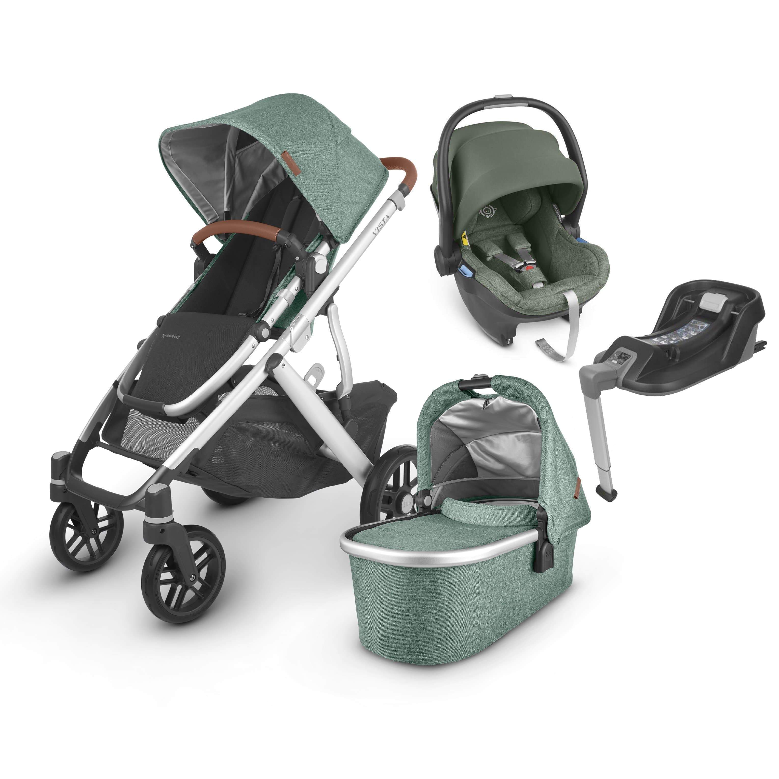 Uppababy travel systems Uppababy Vista V2 Mesa & Base Travel System Emmett 6228-EMT