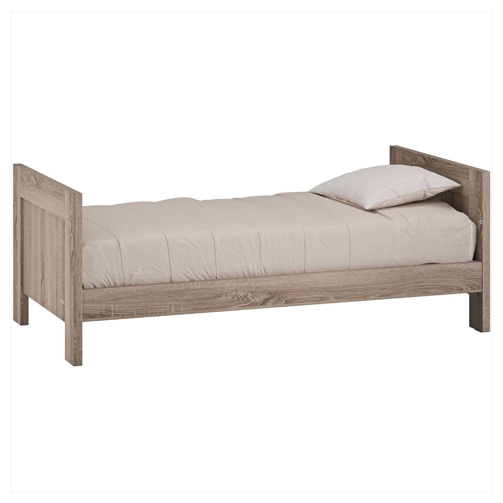 Venicci Cot Beds Venicci Forenzo Truffle Oak Cot Bed with Drawer in Truffle Oak