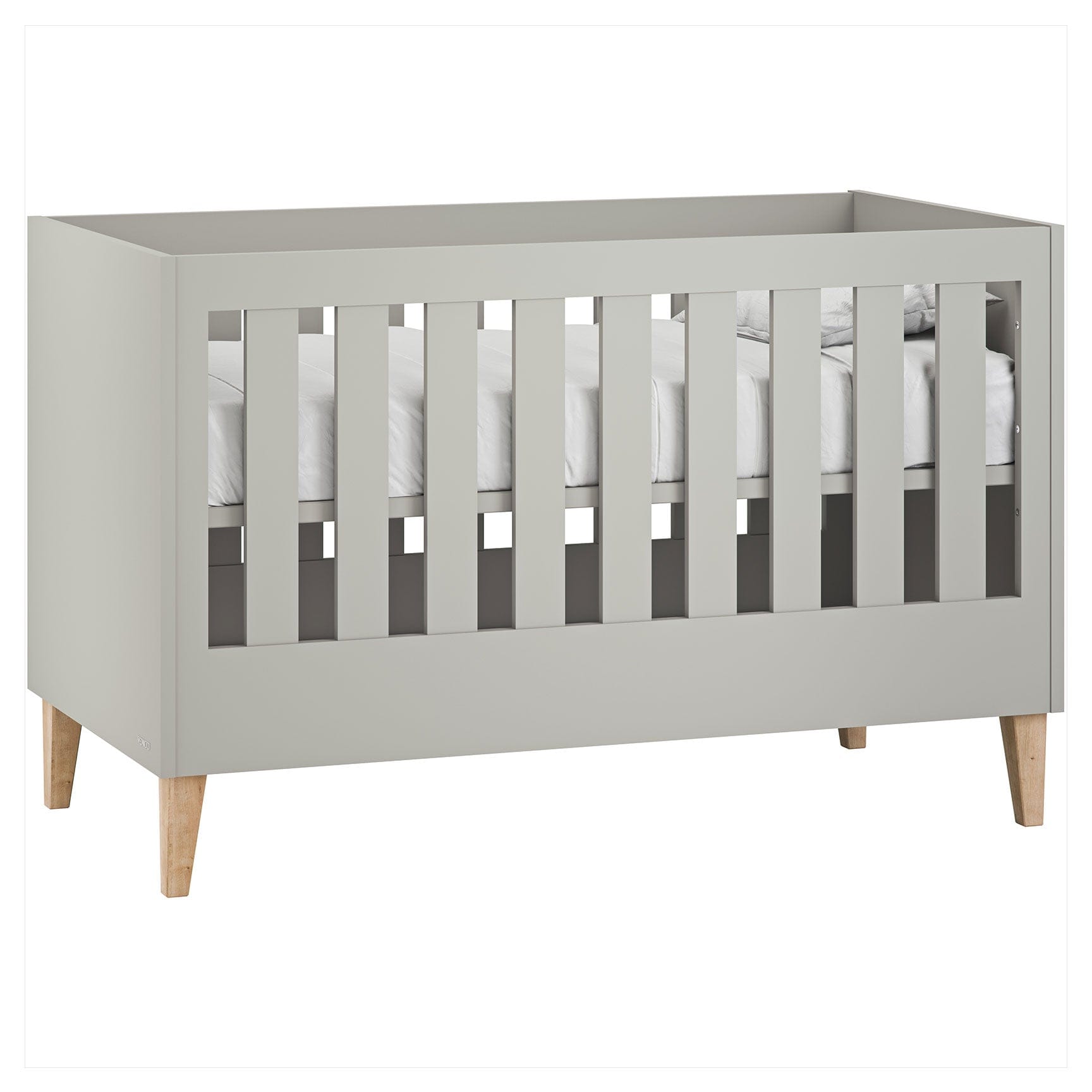 Venicci Cot Beds Venicci Saluzzo Graphite Cot Bed in Warm Grey