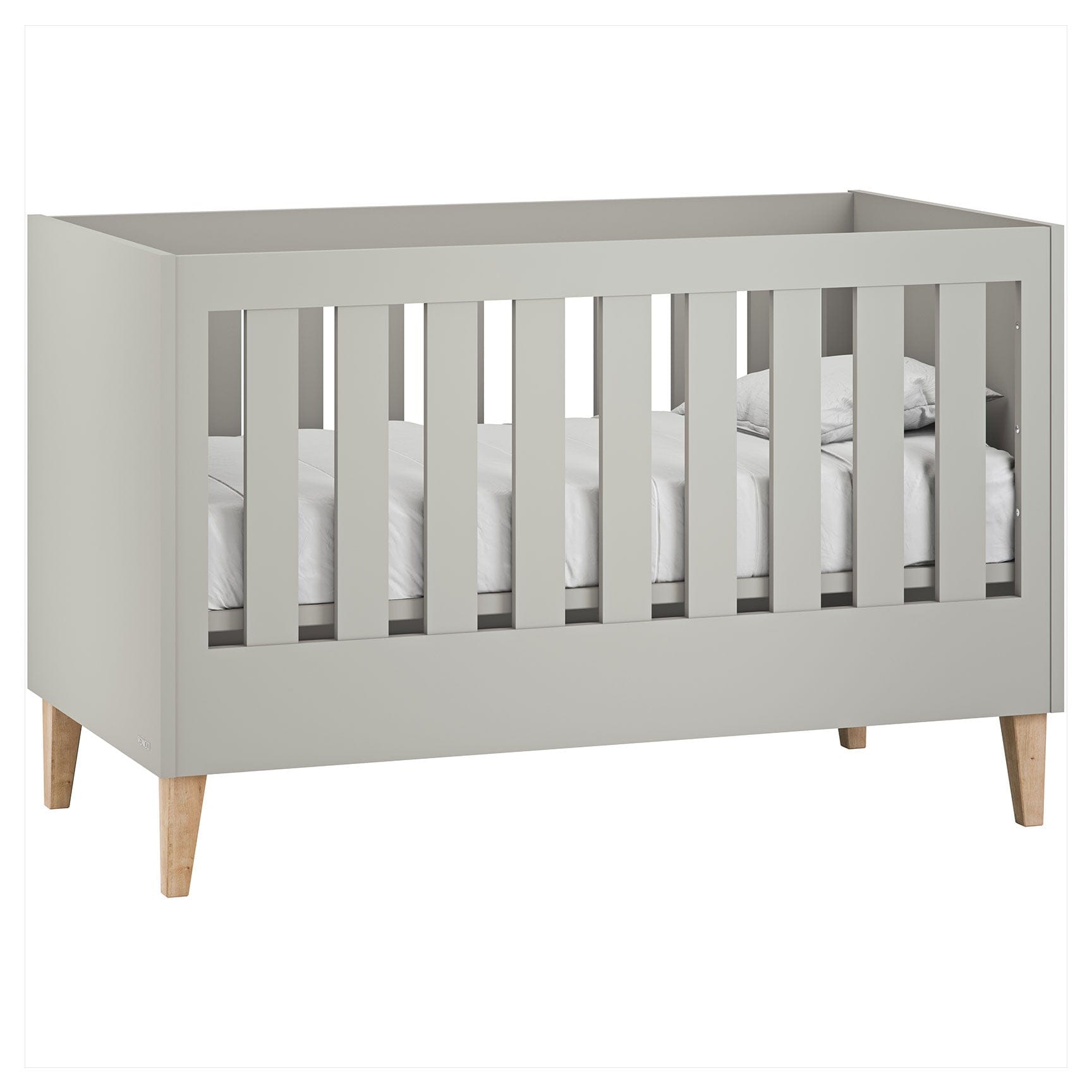 Venicci Cot Beds Venicci Saluzzo Graphite Cot Bed in Warm Grey