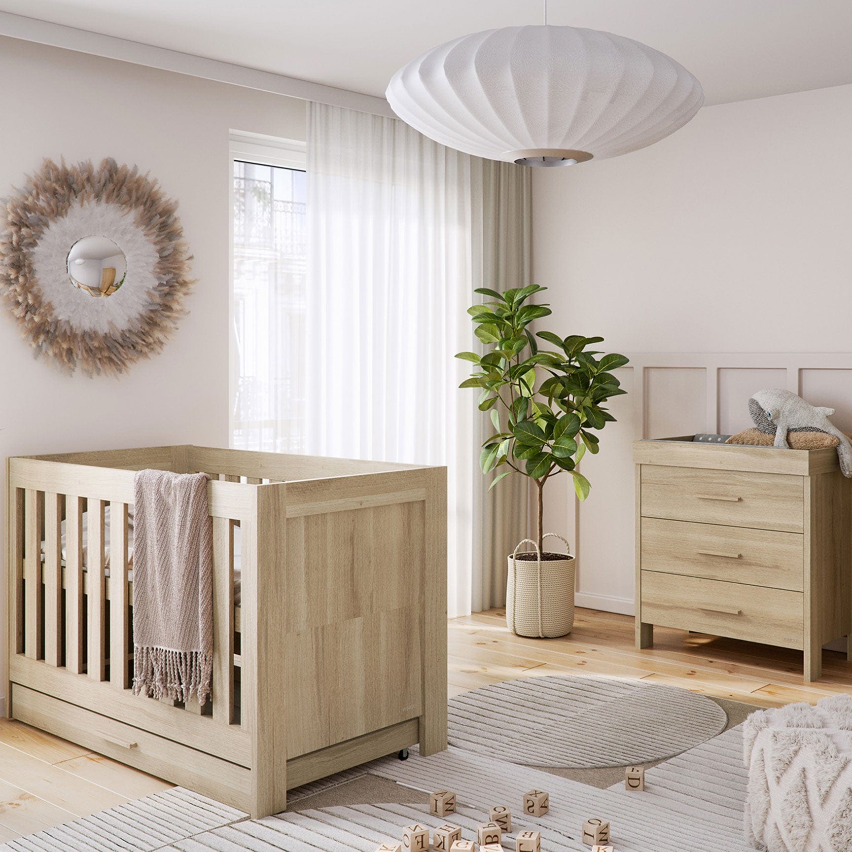 Venicci dressers & changers Venicci Forenzo Oak Chest in Honey Oak FORCHE_HONEYO_2Box