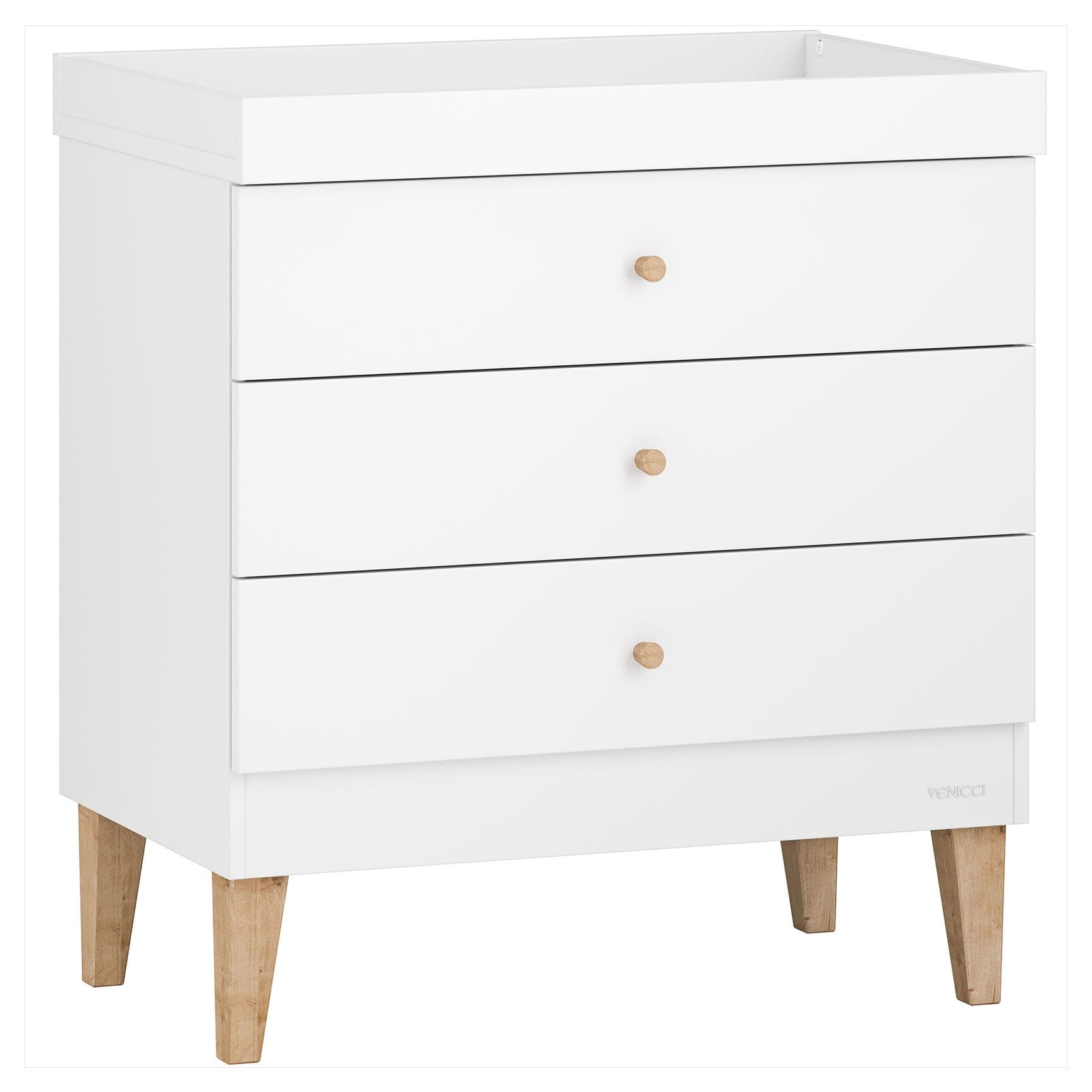 Venicci dressers & changers Venicci Saluzzo Chest in Premium White SALCHE_PWHITE_2BOX