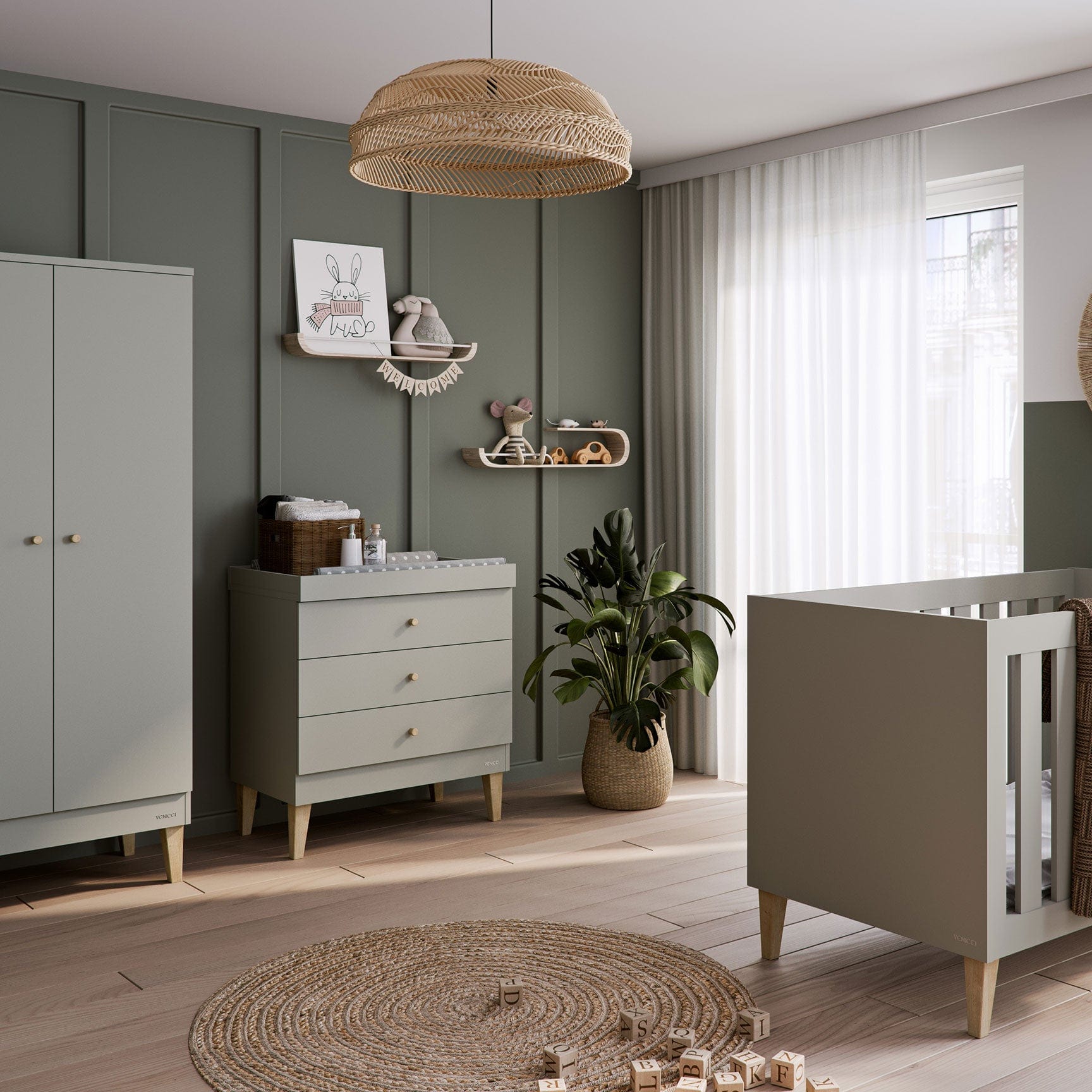 Venicci dressers & changers Venicci Saluzzo Chest in Warm Grey SALCHE_WGREY_2BOX