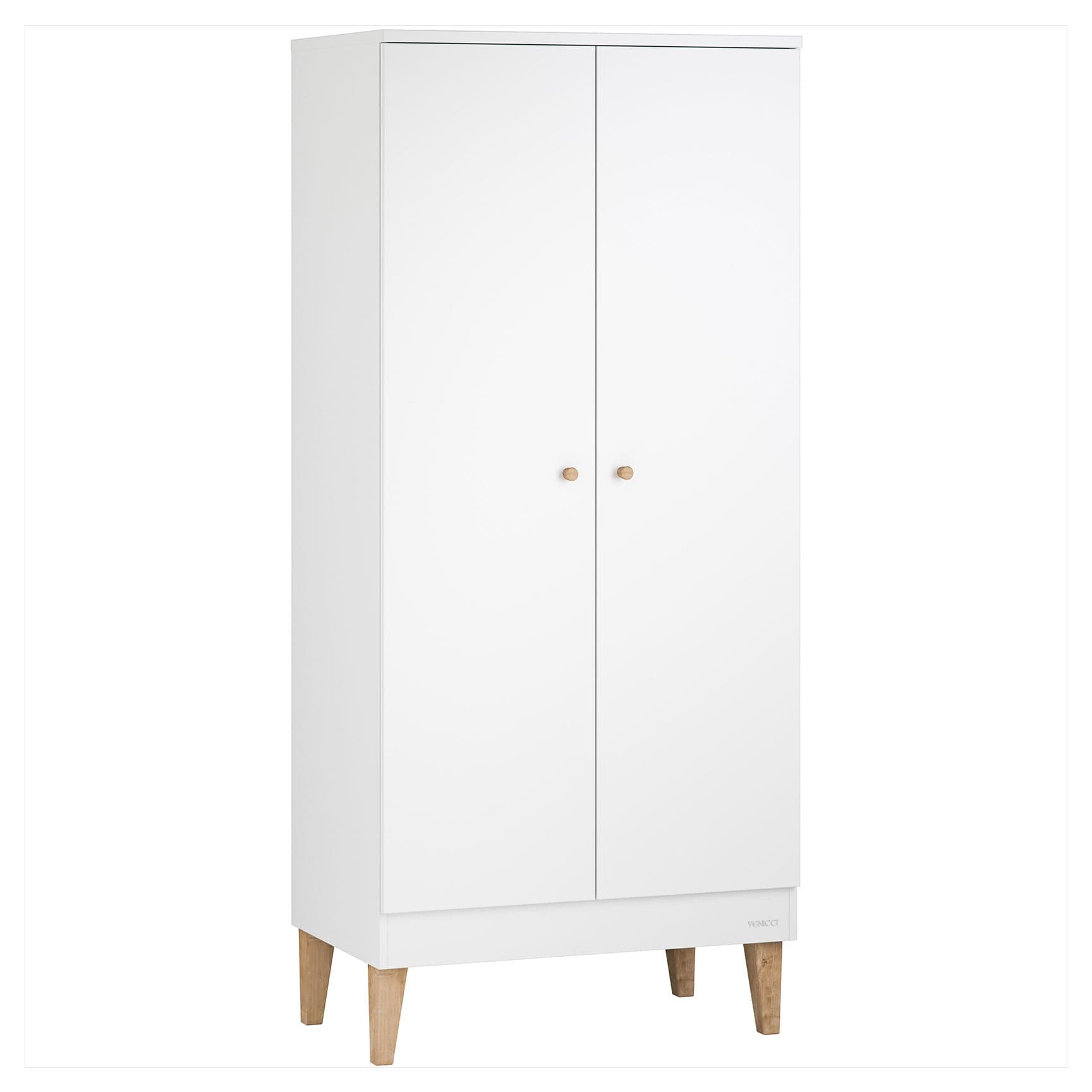 Venicci nursery wardrobes Venicci Saluzzo Wardrobe Wardrobe in Premium White SALWAR_PWHITE_3BOX